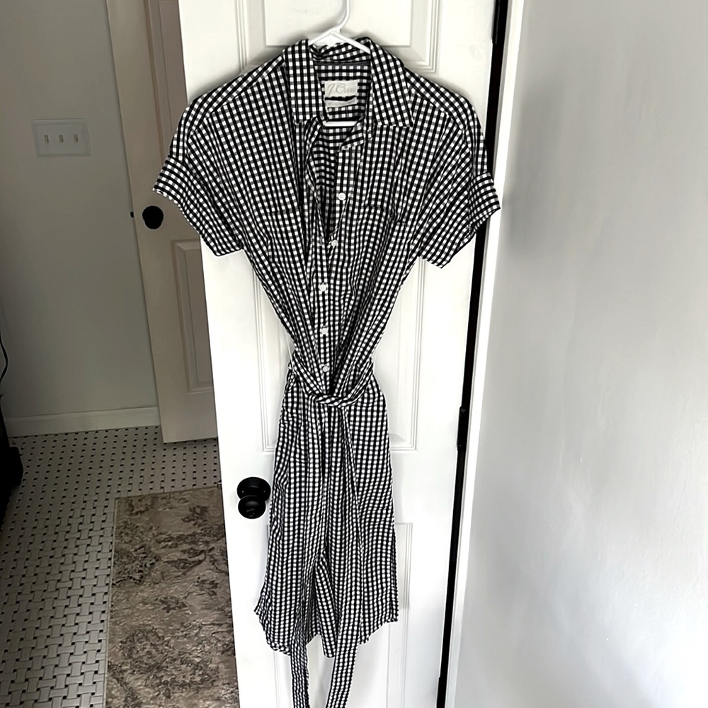 JCrew gingham dress XS relaxed fit